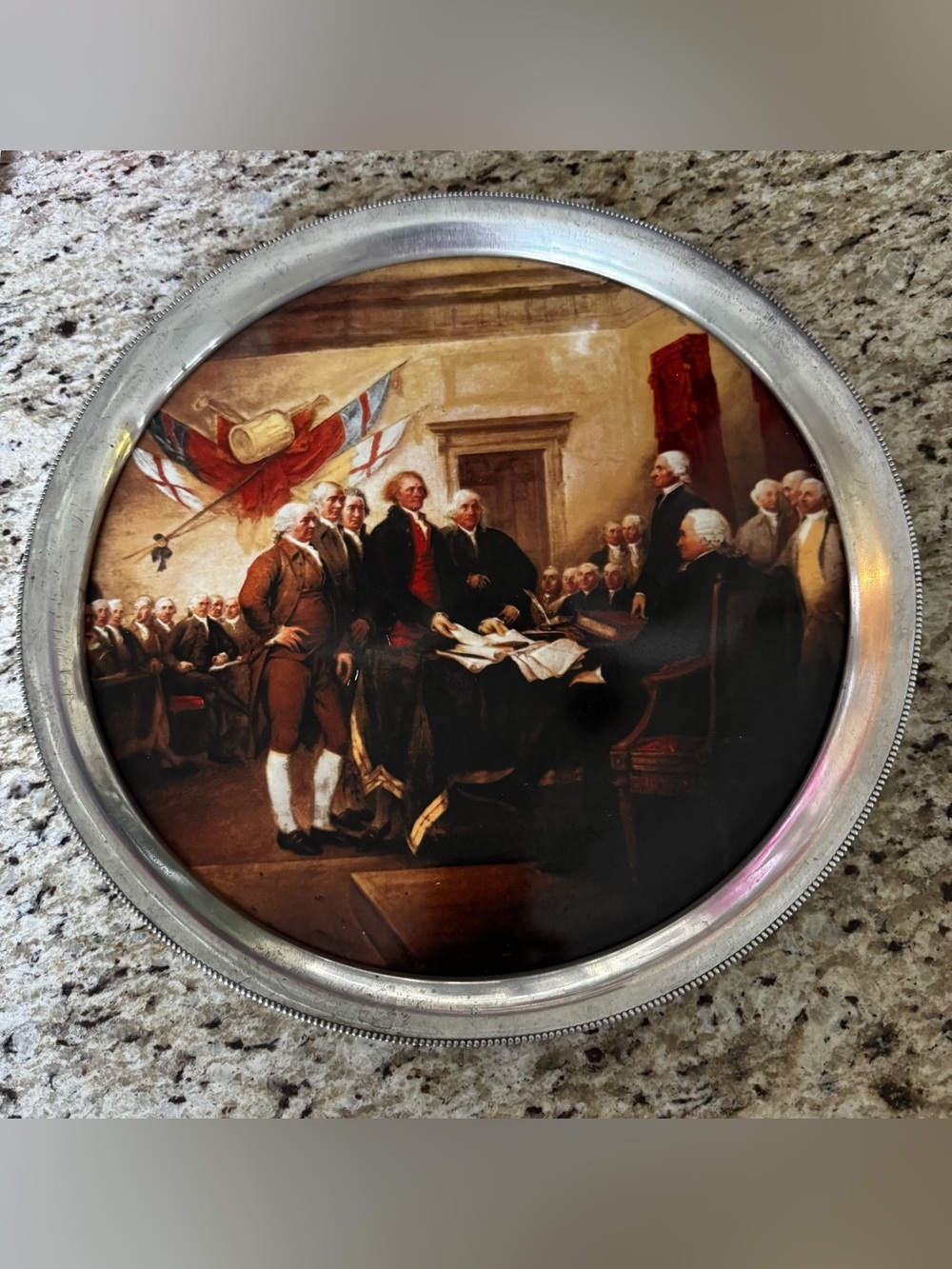 Vintage Declaration of Independence Plate